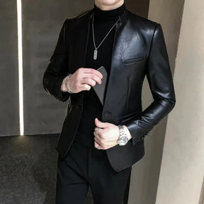 Jaqueta de Couro Masculina Zorvik® S1280