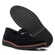 Sapato Loafer Mocassim Couro Nobock Camurça Aveludado Sport Fino com Fivela